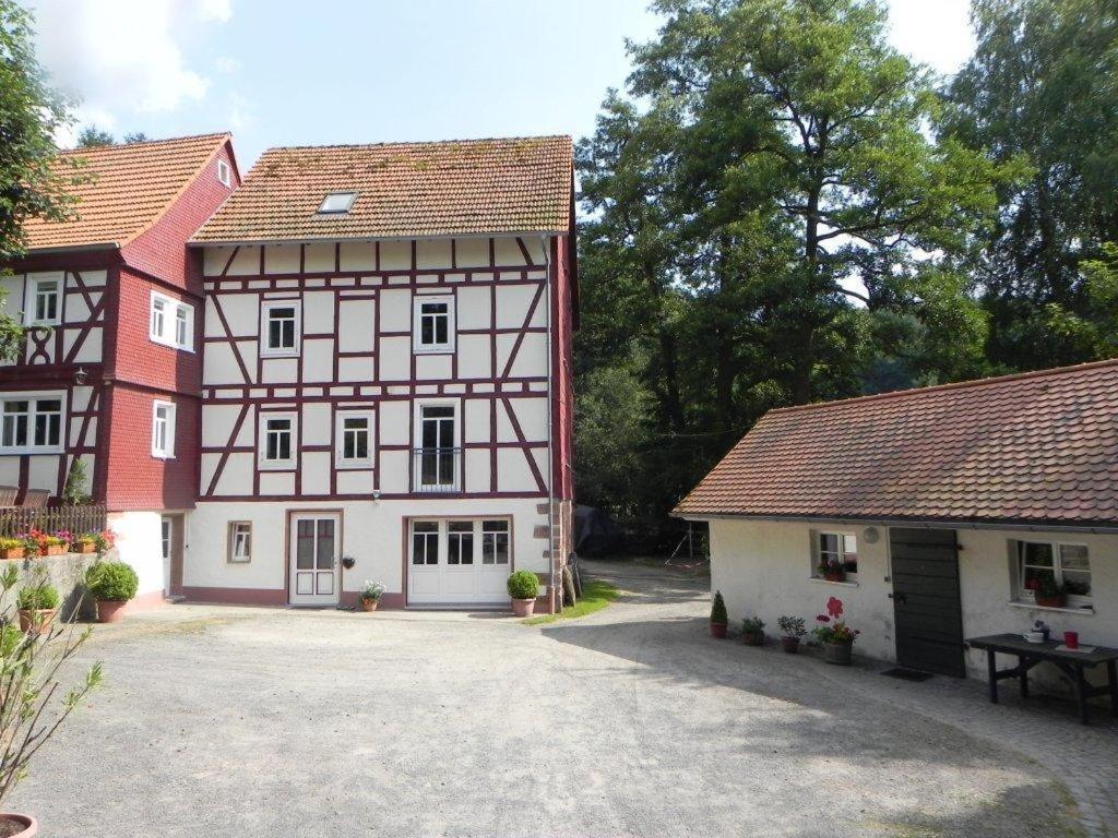 Ferienwohnung Tiererlebnishof Obermuehle Biebergemund Exterior photo